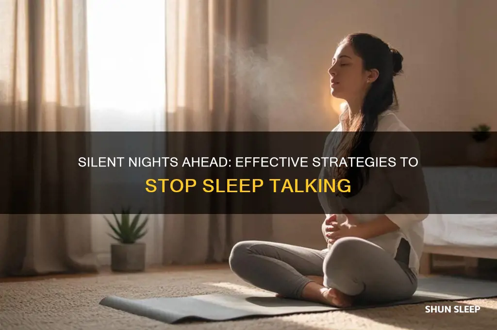 how to get over sleep talking
