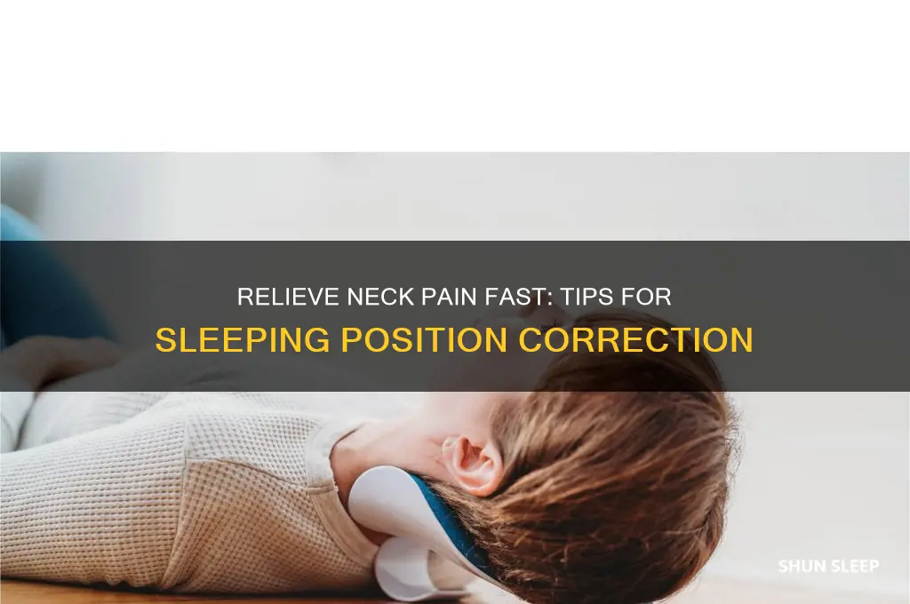 how to get pain out of neck from sleeping wrong