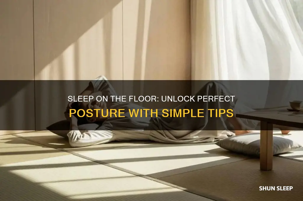 how to get perfect posture by sleeping on the floor