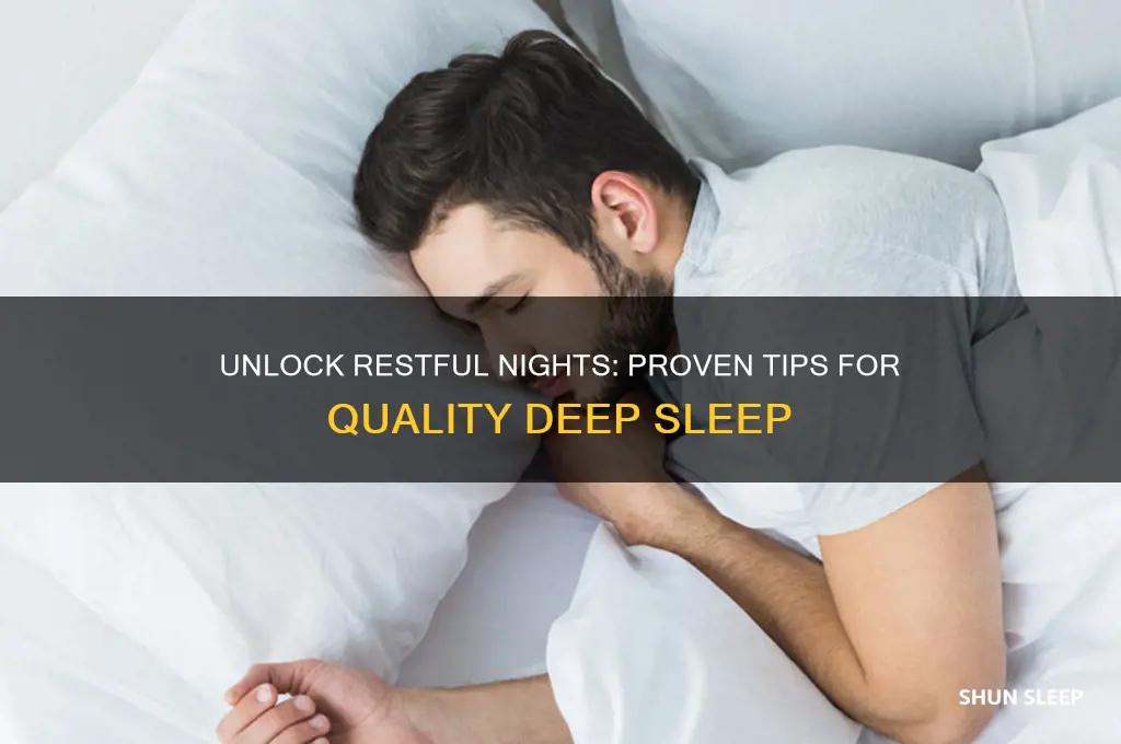 how to get quality deep sleep