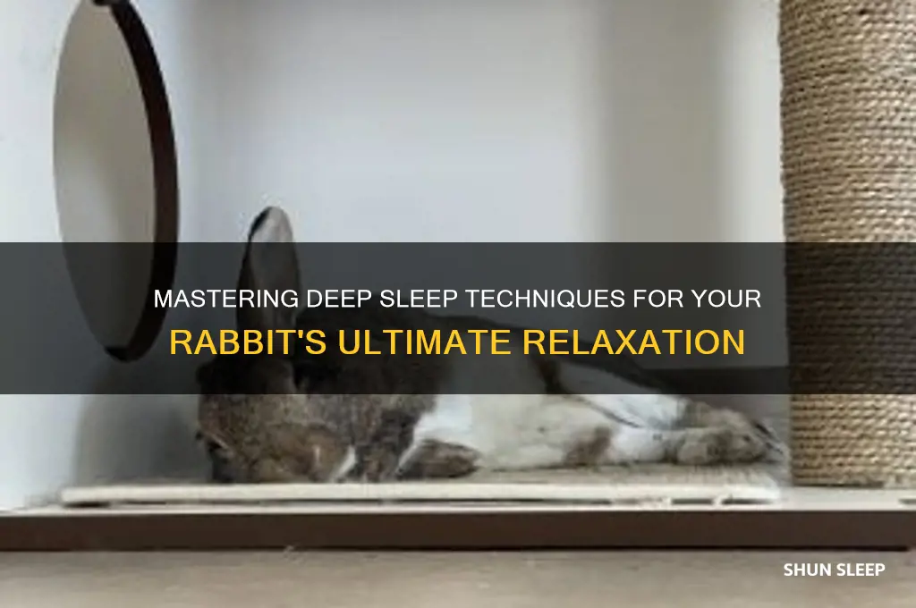 how to get rabbit in deep sleep