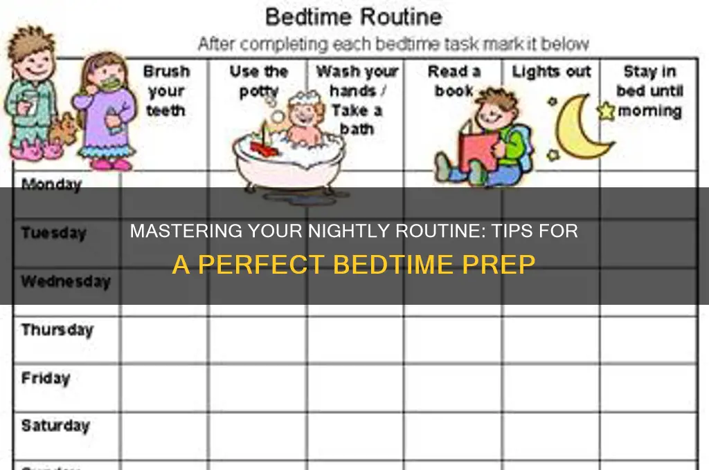 how to get ready for bed