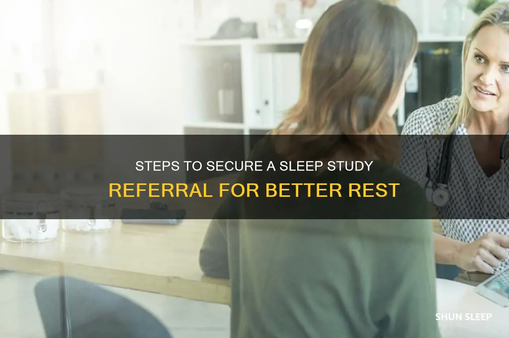 how to get referred for a sleep study