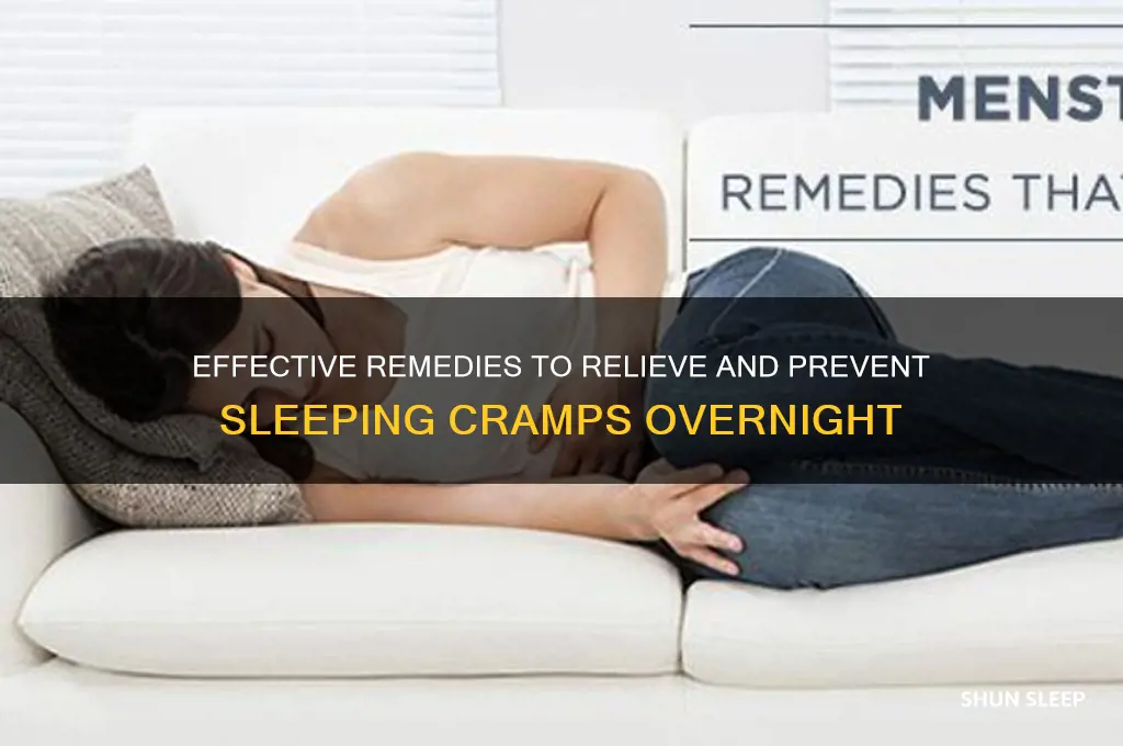 how to get reid of sleeping cramps