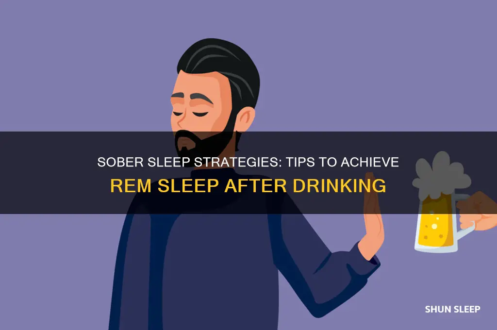 how to get rem sleep after drinking
