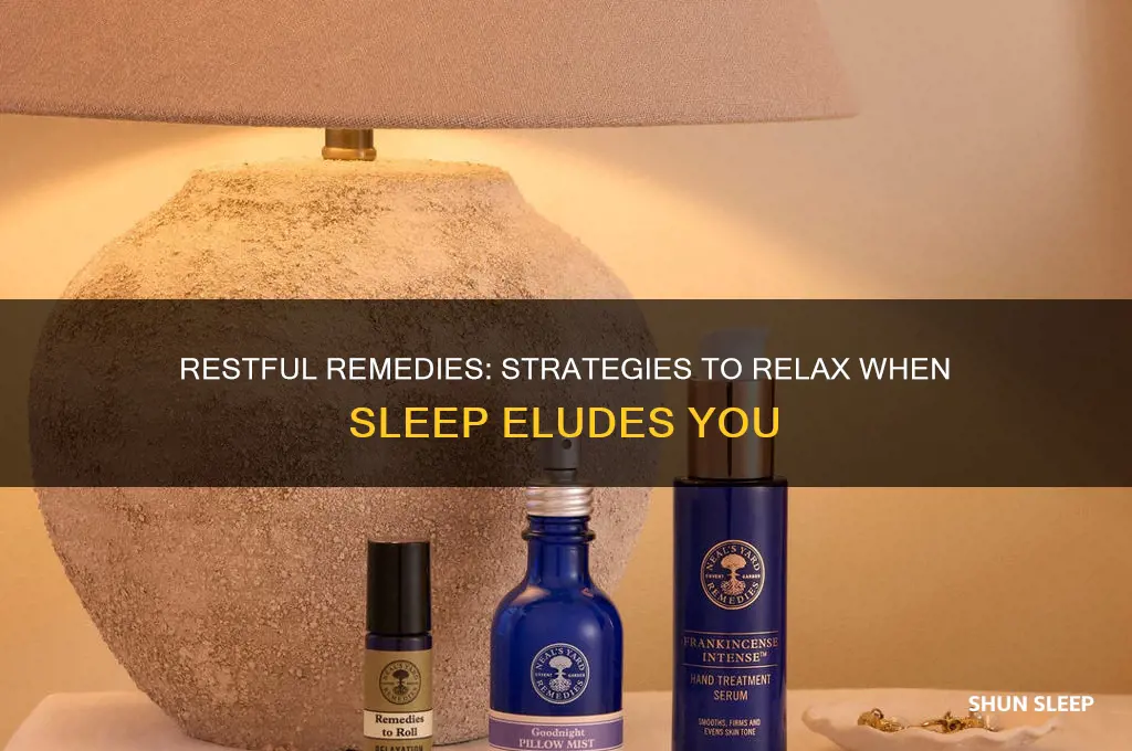 how to get rest when you can t sleep