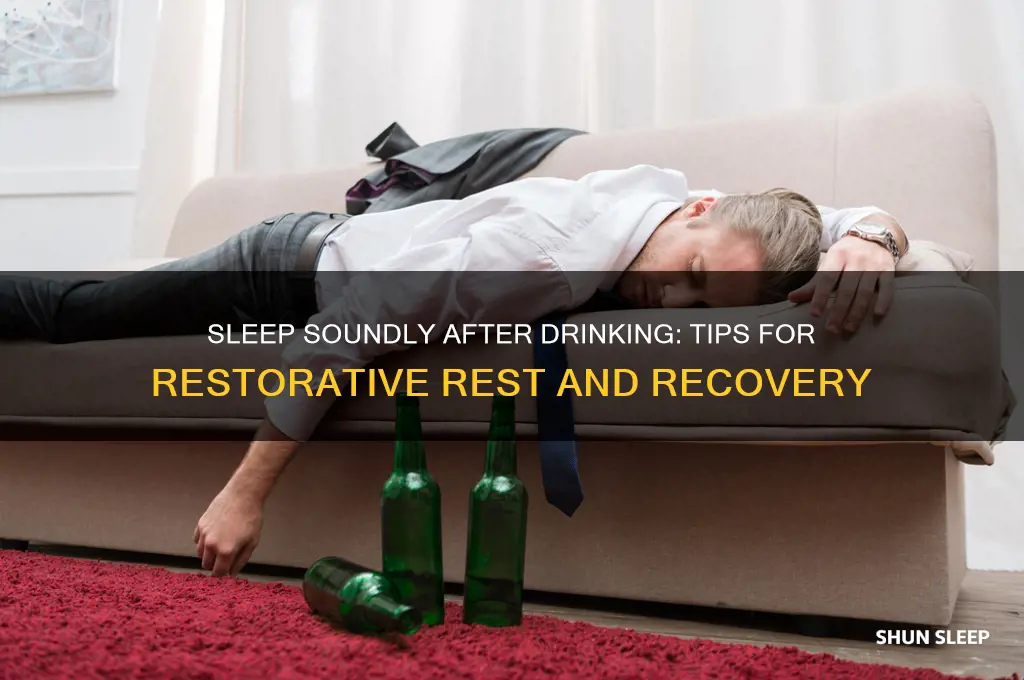 how to get restful sleep after dronking