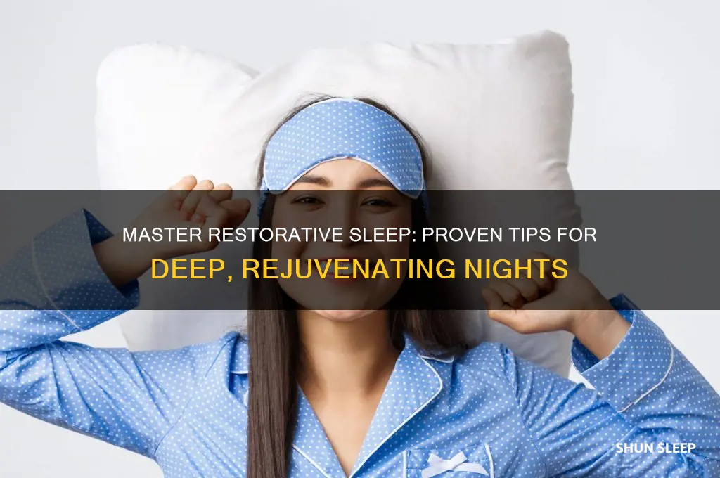 how to get restorative sleep