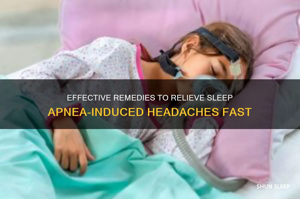how to get rid of a sleep apnea headache