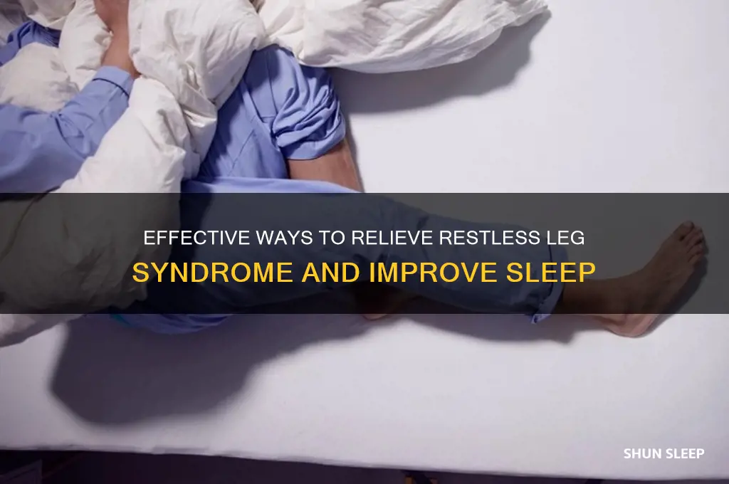 how to get rid of a sleep leg