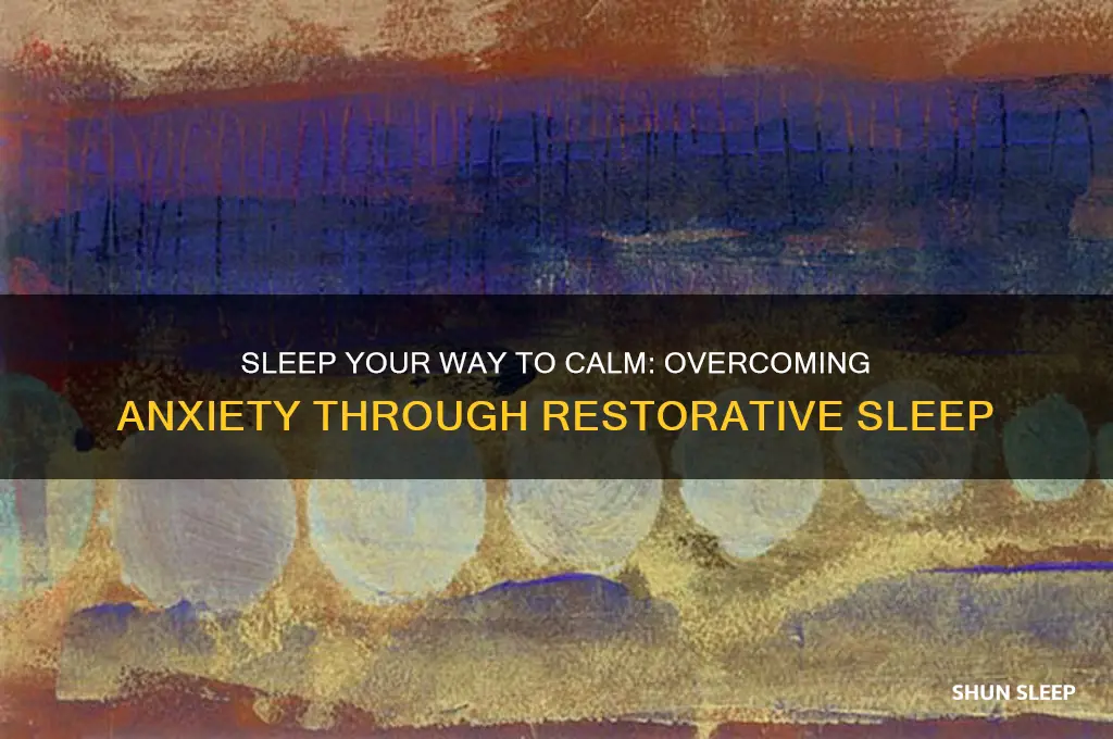 how to get rid of anciety through sleep