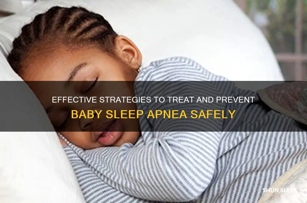 how to get rid of baby sleep apnea