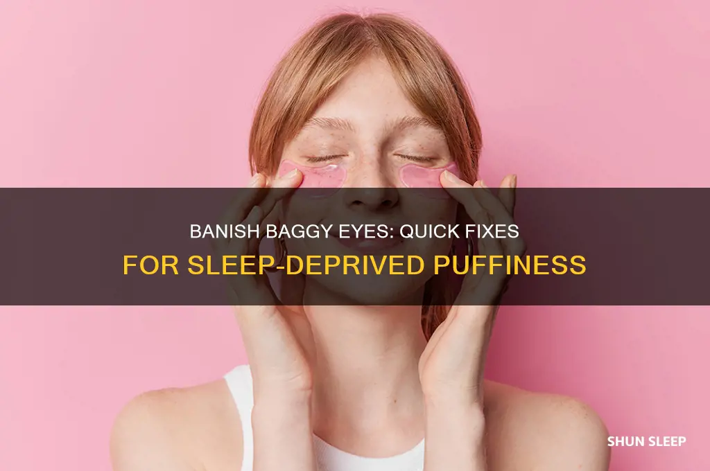 how to get rid of baggy eyes from no sleep