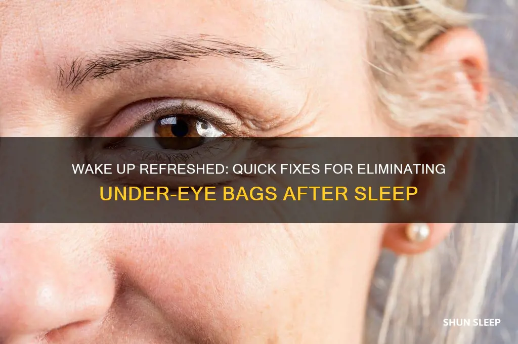 how to get rid of bags after sleep