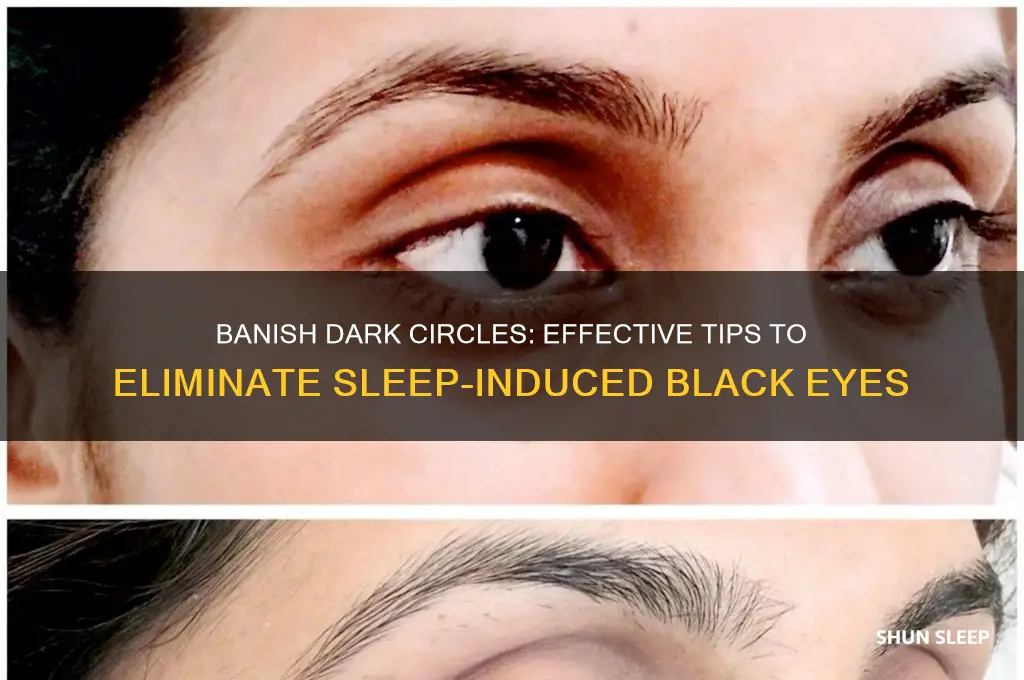 how to get rid of black eyes from sleep