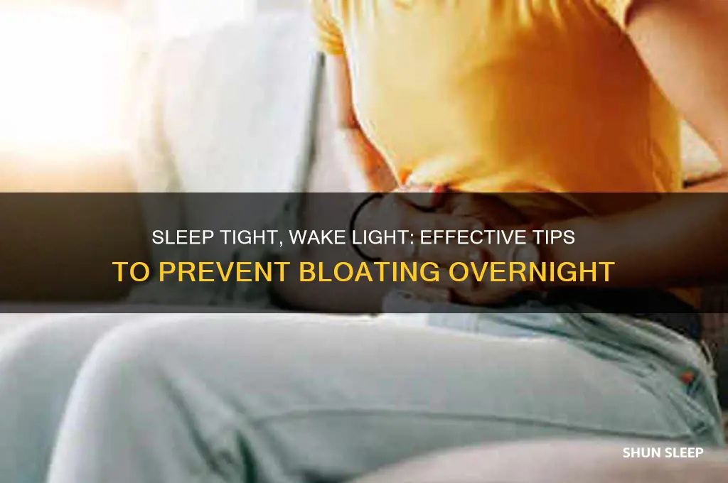how to get rid of bloating while sleeping