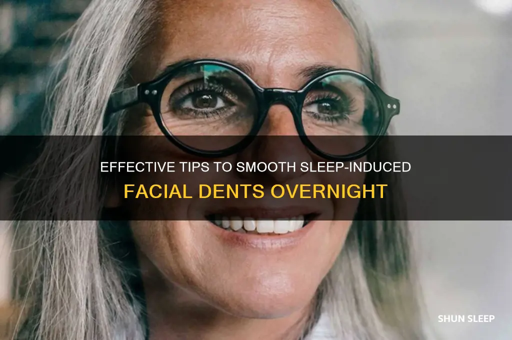 how to get rid of dents on face from sleep