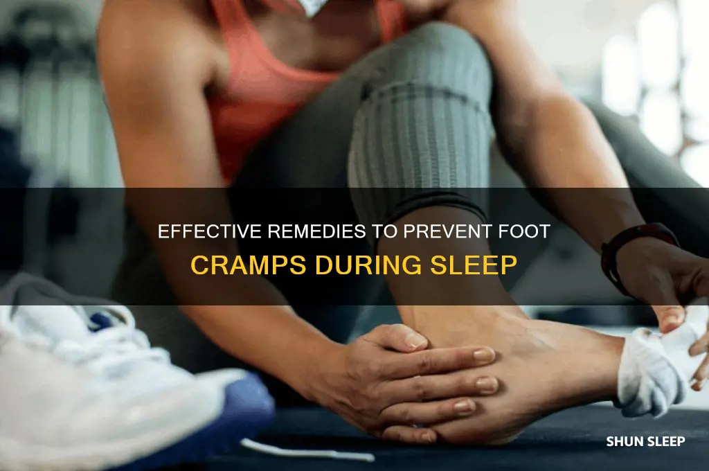 how to get rid of foot cramps while sleeping