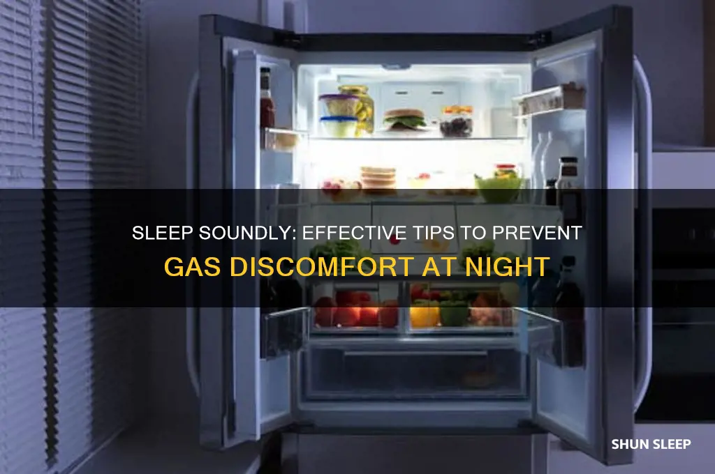 how to get rid of gas while sleeping