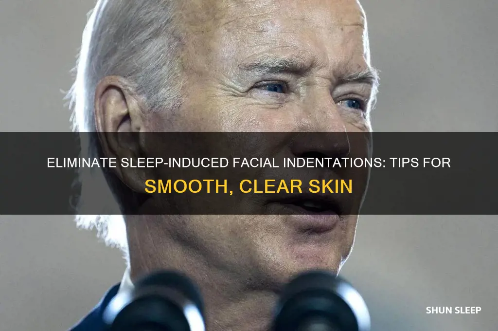 how to get rid of indentations on face from sleeping