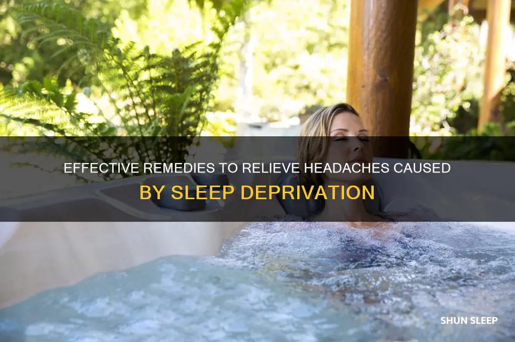 how to get rid of lack of sleep headache