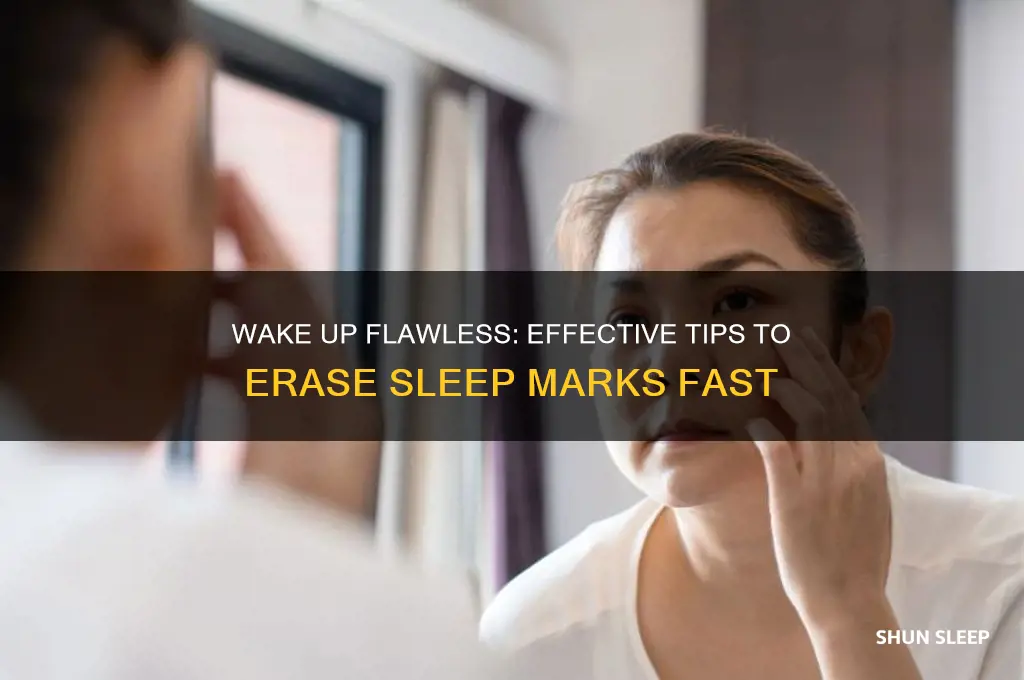 how to get rid of marks from sleeping