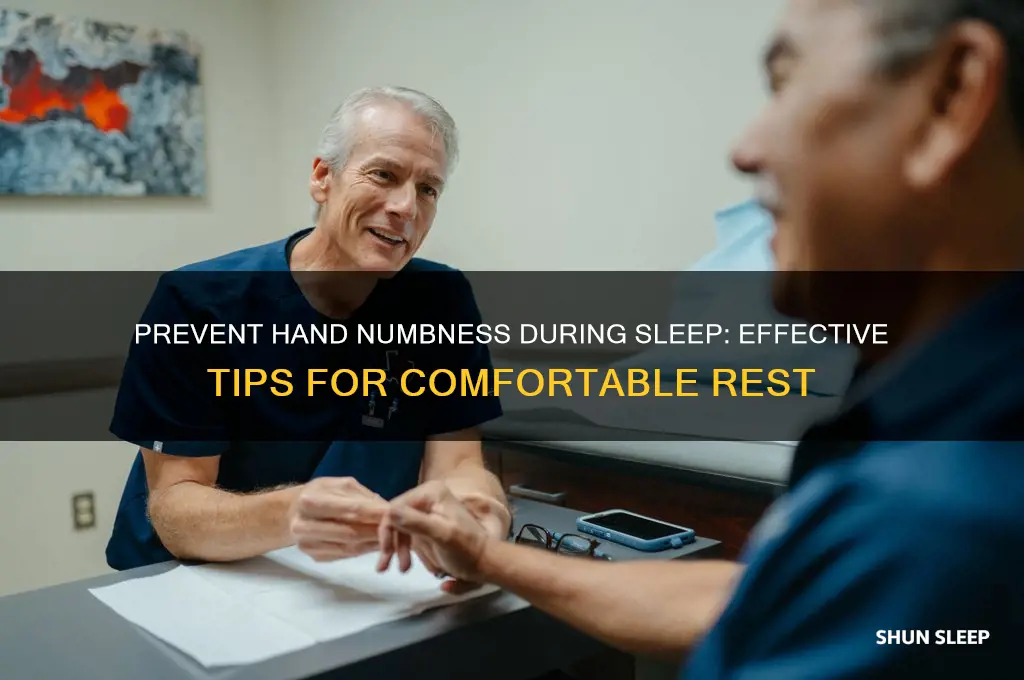 how to get rid of numbness in hands while sleeping