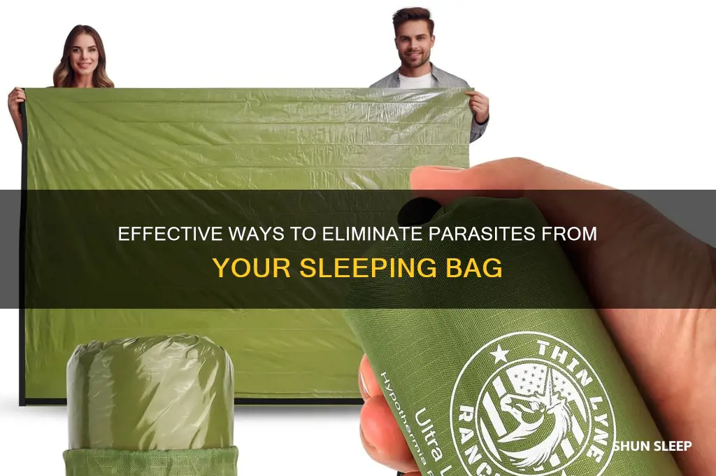 how to get rid of parasites in your sleeping bag