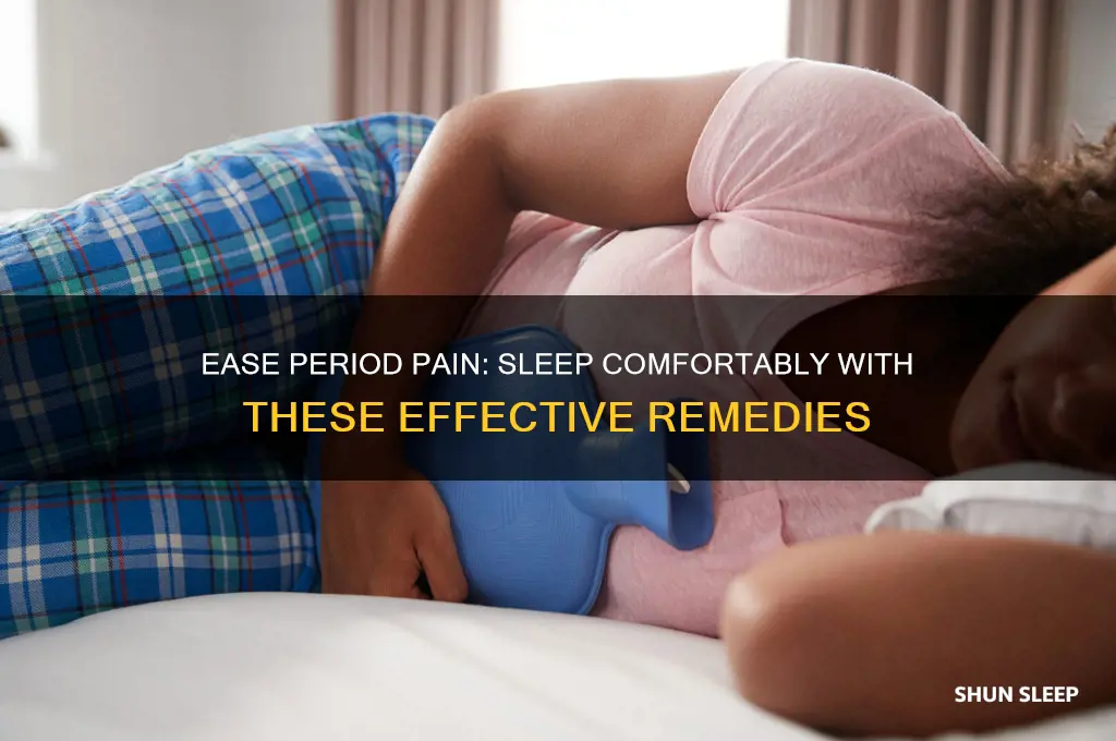 how to get rid of period pain while sleeping