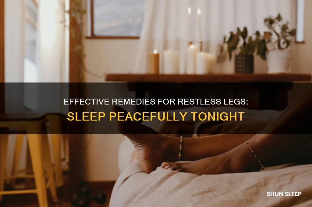 how to get rid of restless legs trying to sleep