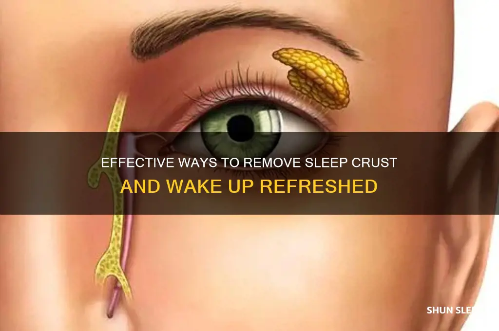 how to get rid of sleep crust