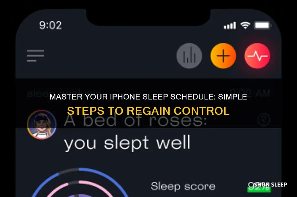 how to get rid of sleep schedule on iphone