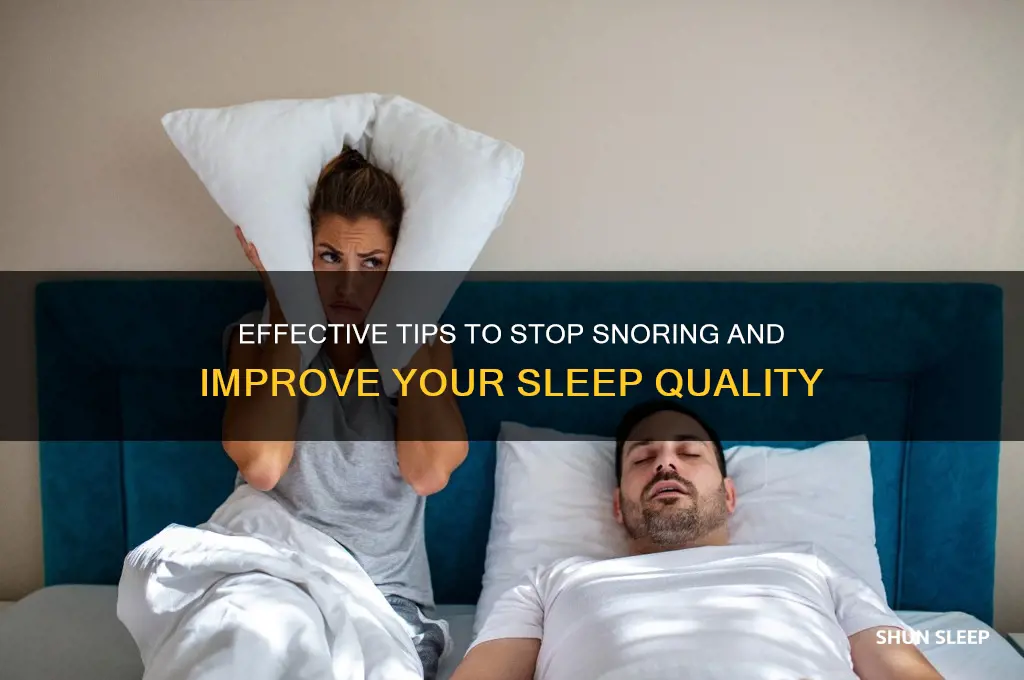 how to get rid of sleep snores