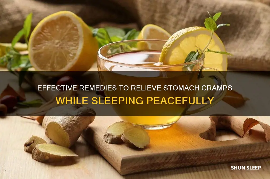how to get rid of stomach cramps when sleeping