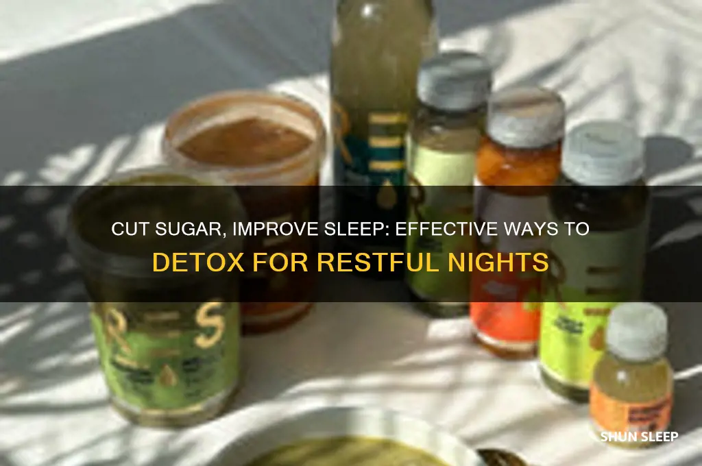 how to get rid of sugar in body to sleep