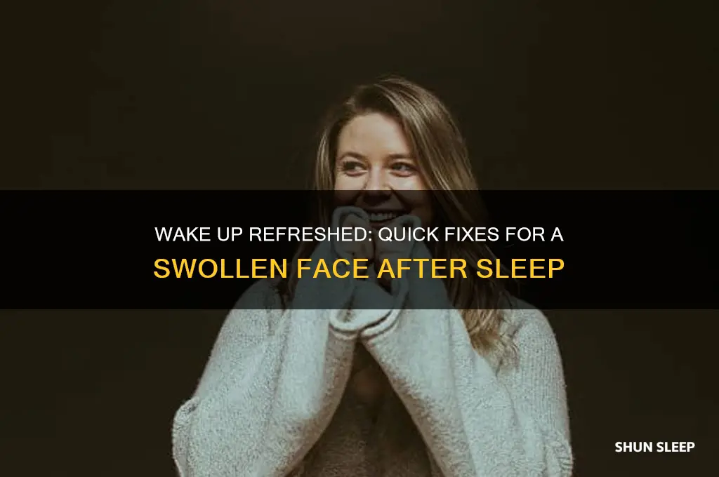 how to get rid of swollen face after sleeping