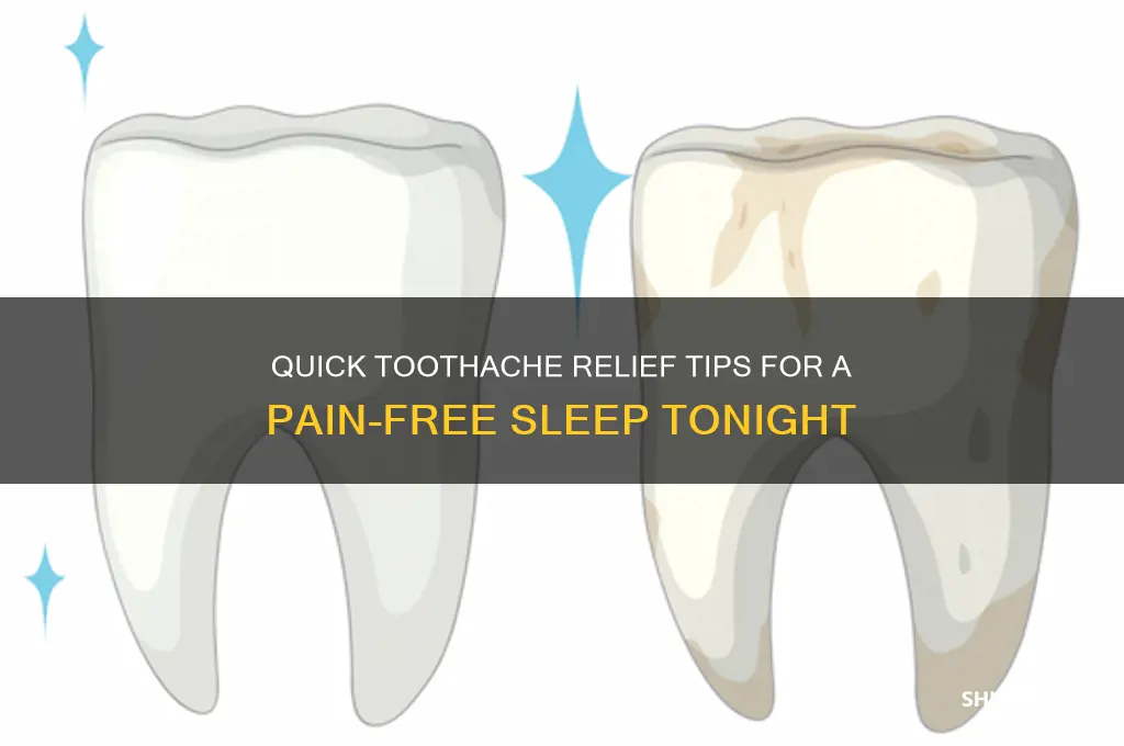how to get rid of toothache so i can sleep