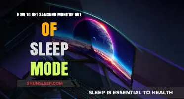 Wake Up Your Samsung Monitor: Quick Fix for Sleep Mode Issues