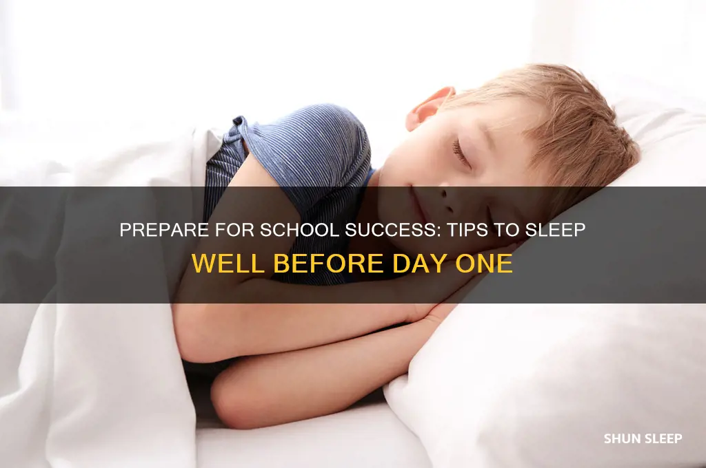how to get school before the first day of sleep