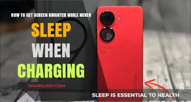 Maximize Screen Brightness and Prevent Sleep Mode While Charging