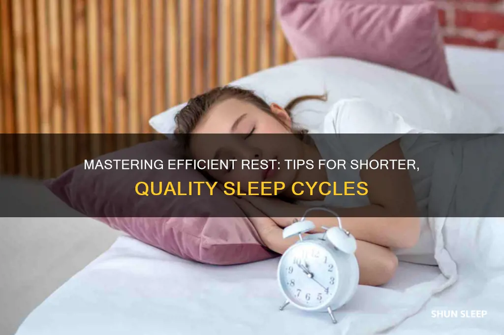 how to get shorter sleep