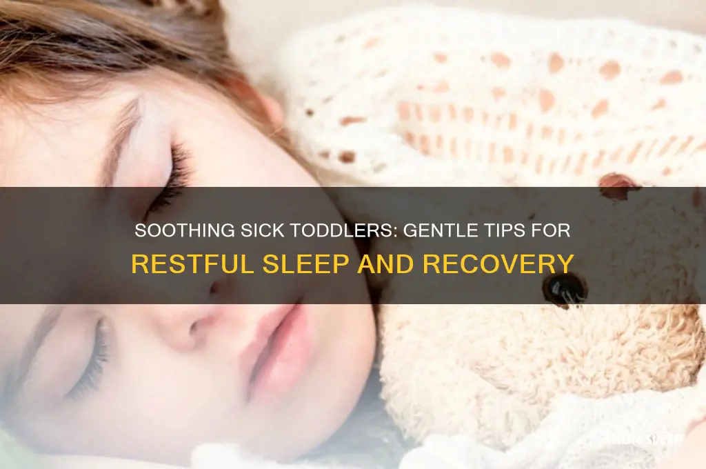 how to get sick toddler to sleep