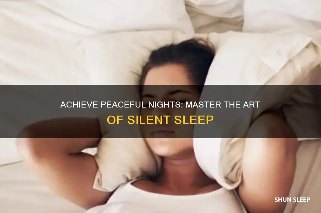 how to get silent sleep