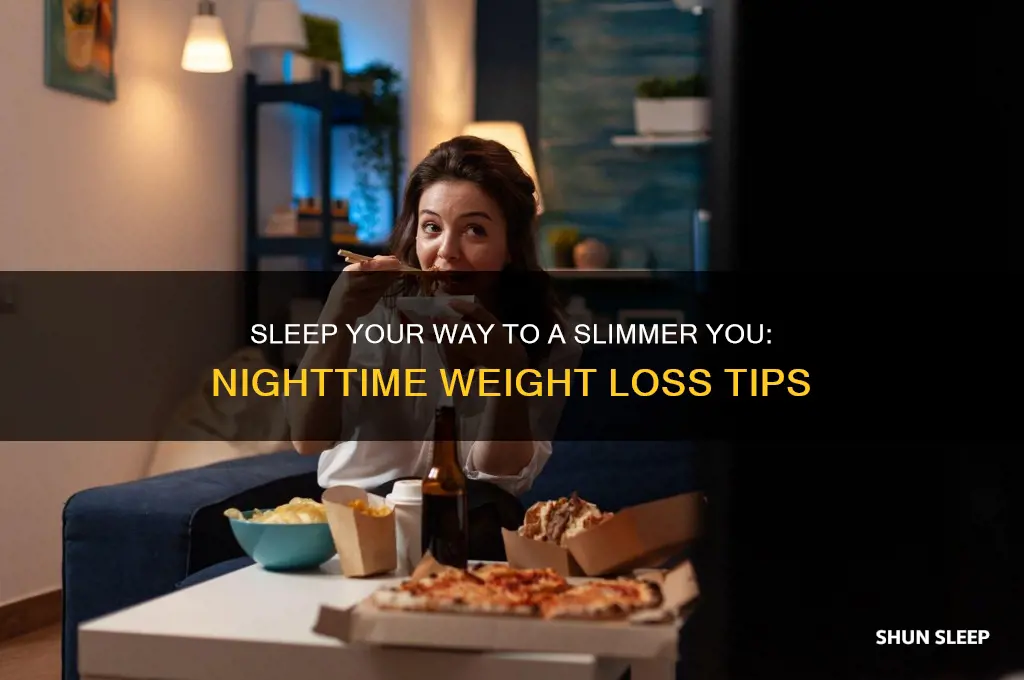 how to get skinnier while sleeping