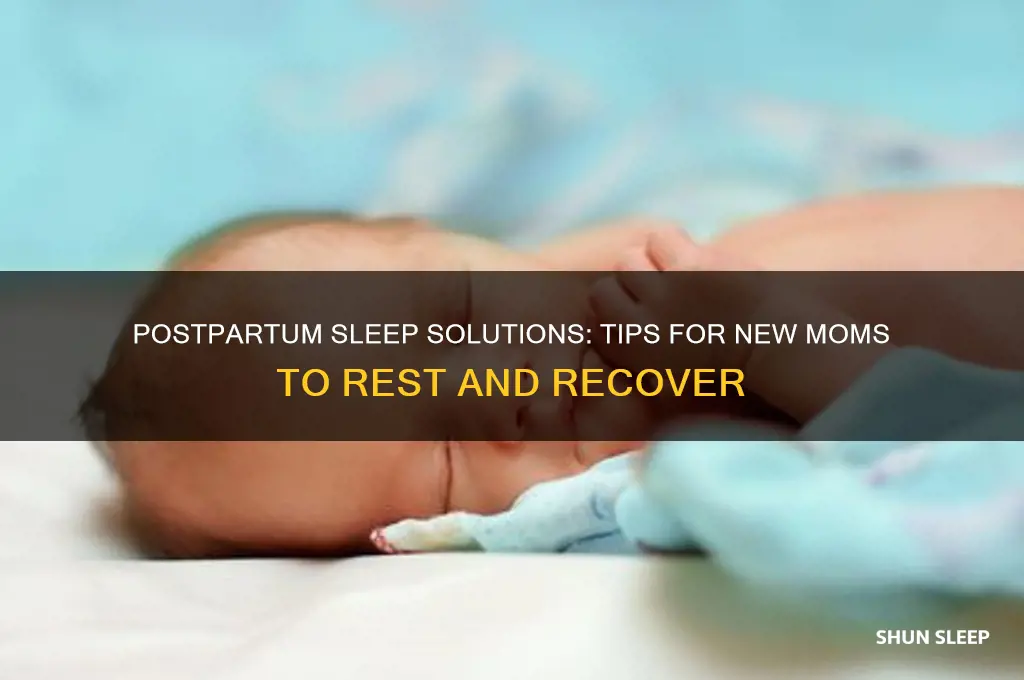 how to get sleep after delivery
