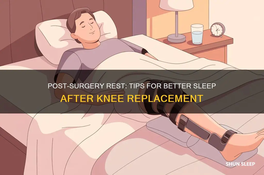 how to get sleep after knee replacement