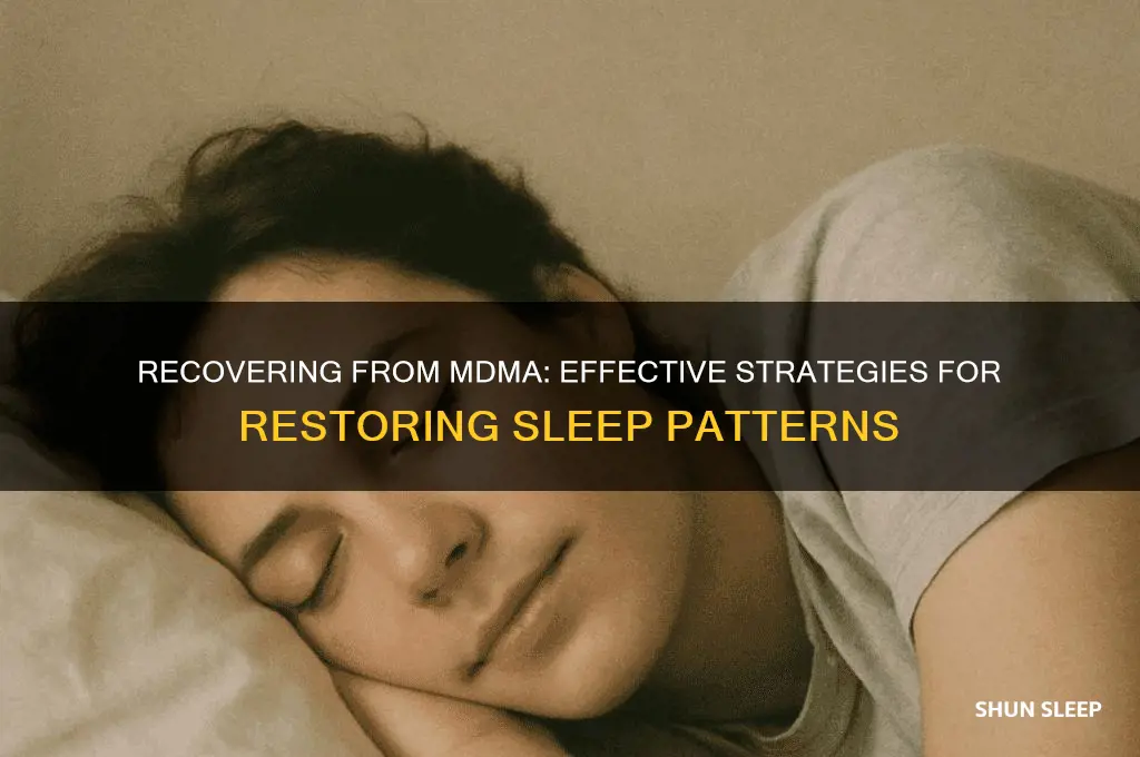how to get sleep after mdma