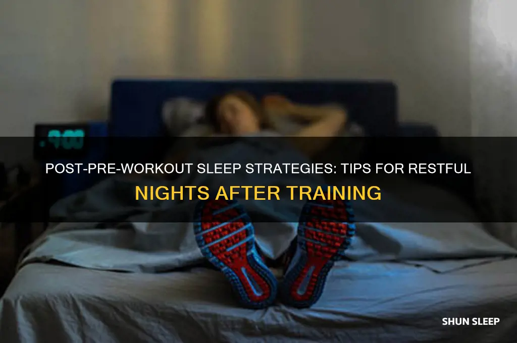 how to get sleep after taking pre workout