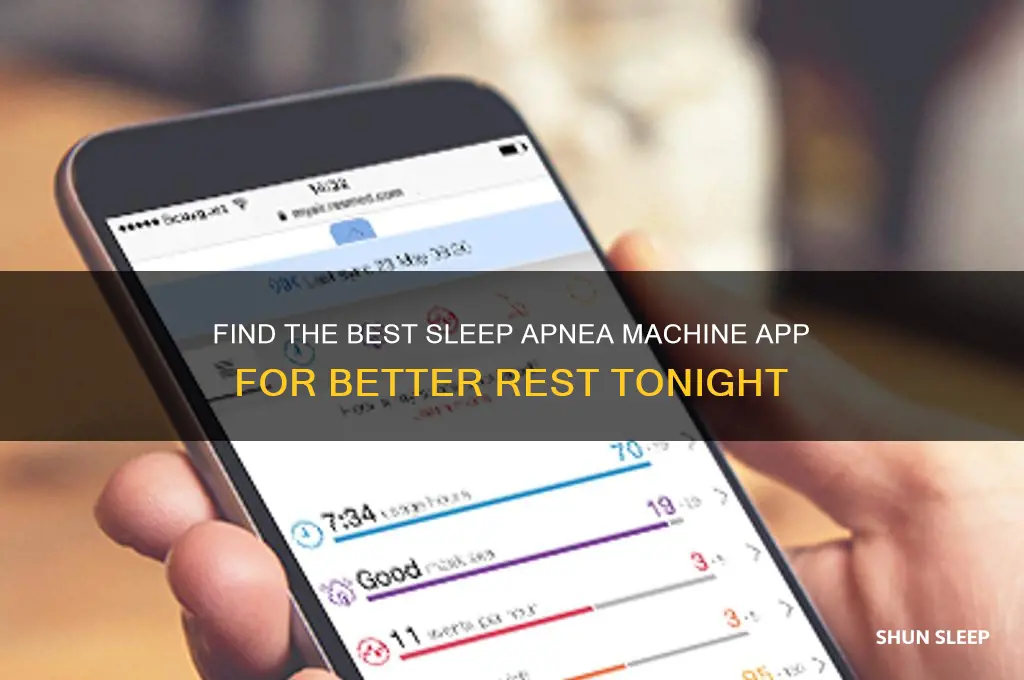 how to get sleep apnea machine app