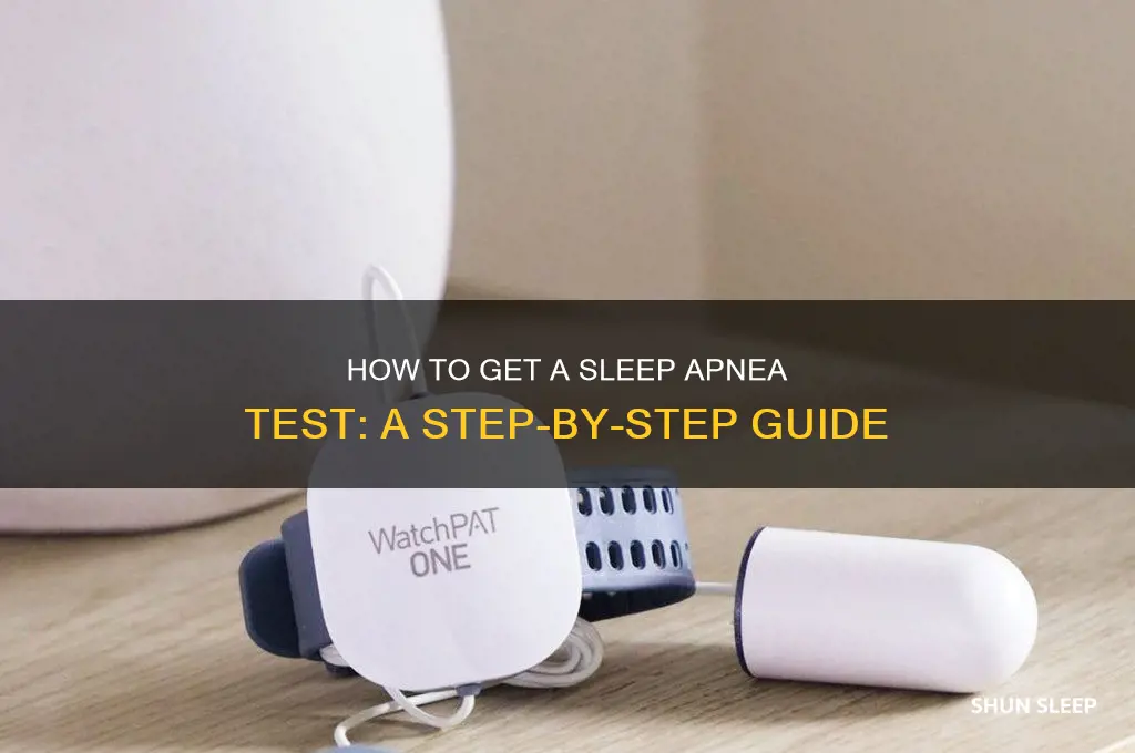 how to get sleep apnea test